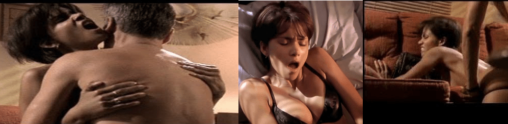 A woman yawning while sitting on a couch.