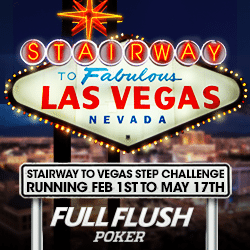 Bright Las Vegas sign promoting a poker challenge event.